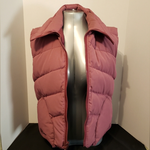 Vintage Bugaboo California (USA) Dusty Rose Pink Goose Down Puffer Vest Sz:Med - Picture 2 of 10